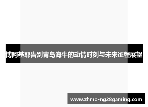 博阿基耶告别青岛海牛的动情时刻与未来征程展望
