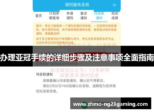 办理亚冠手续的详细步骤及注意事项全面指南