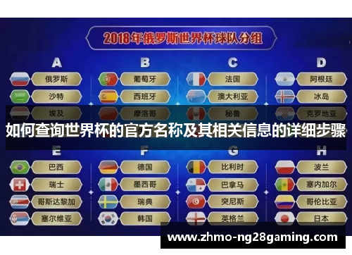 如何查询世界杯的官方名称及其相关信息的详细步骤